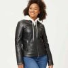 Clothing | * Cheap Dkny Black Faux Leather Moto Jacket Women