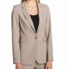 Clothing | * New Dkny Gray Notch-Collar Pocket One-Button Blazer Women