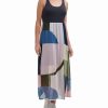 Clothing | * Brand New Dkny Black & Purple Geometric Sheer-Overlay Sleeveless Dress Women