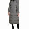 Clothing | * Deals Dkny Smoke Pearl Faux Fur-Hood Half-Belt Maxi Puffer Coat Women & Juniors