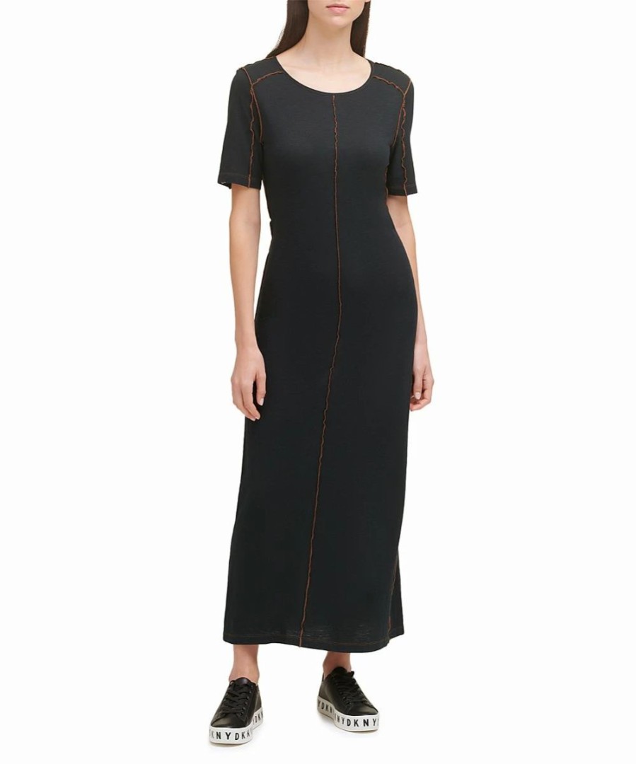 Clothing | * Deals Dkny Black T-Shirt Dress Women