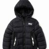 Clothing | * Wholesale Dkny Black & Gray Camo Reversible Puffer Jacket Boys For Kids