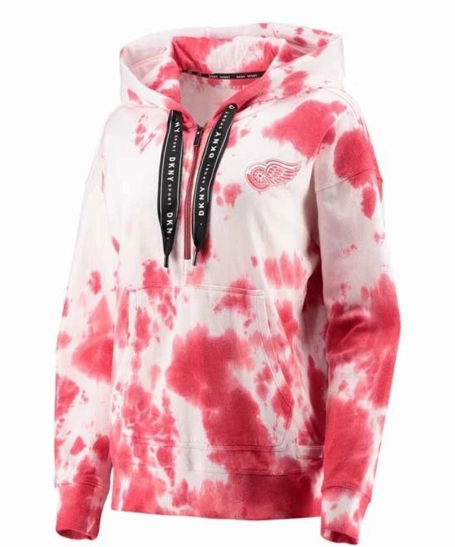 Clothing | * Best Reviews Of Dkny Sport Detroit Wings Dakota Tie-Dye Oversize Half-Zip Hoodie Women