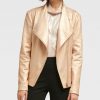 Clothing | * Hot Sale Dkny Rose Gold Faux Suede Moto Jacket Women