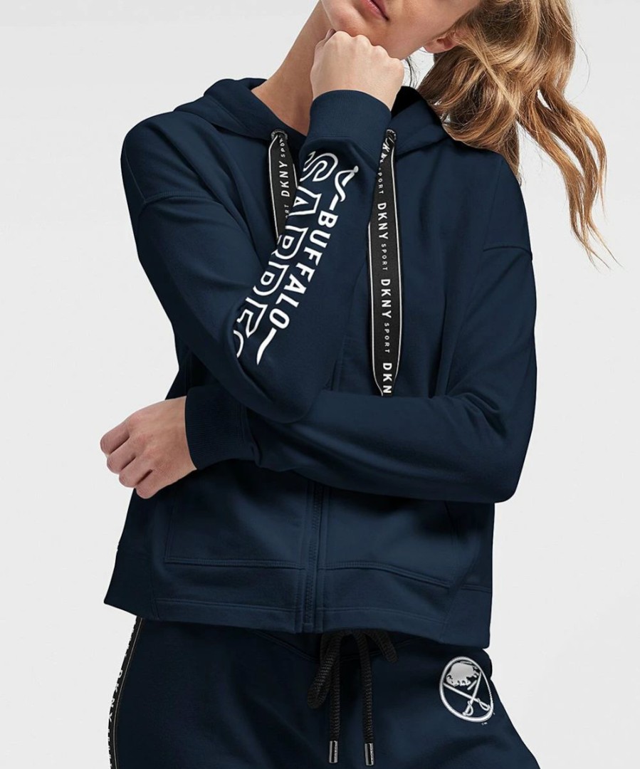 Clothing | * Promo Dkny Sport Buffalo Sabres Zoey Zip-Up Hoodie Women