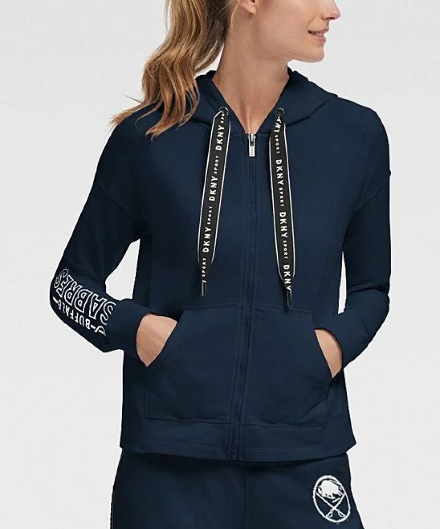 Clothing | * Promo Dkny Sport Buffalo Sabres Zoey Zip-Up Hoodie Women