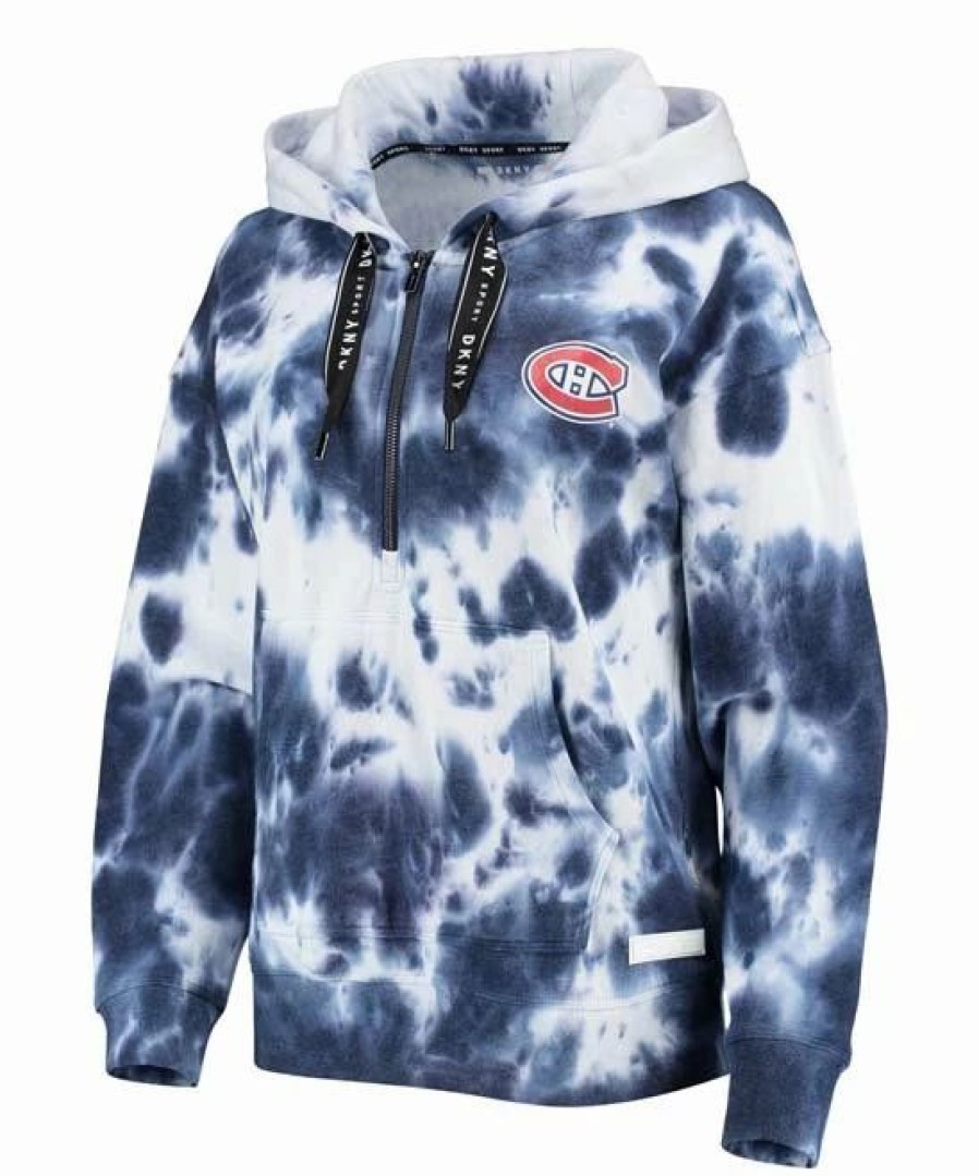 Clothing | * Wholesale Dkny Sport Montreal Canadiens Dakota Tie-Dye Oversize Half-Zip Hoodie Women