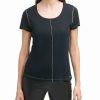 Clothing | * Coupon Dkny Black Seam-Accent Scoop Neck Tee Women