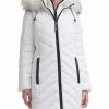 Clothing | * Best Reviews Of Dkny White Chevron Faux Fur-Trim Hooded Puffer Coat Women