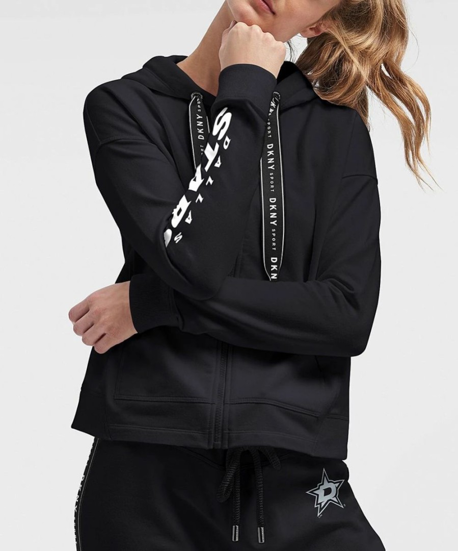 Clothing | * Discount Dkny Sport Dallas Stars Zoey Zip-Up Hoodie Women