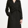 Clothing | * Coupon Dkny Charcoal Trench Coat Petite For Women