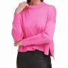 Clothing | * Best Sale Dkny Gogo Pink Rhinestone-Accent Crewneck Sweater Women