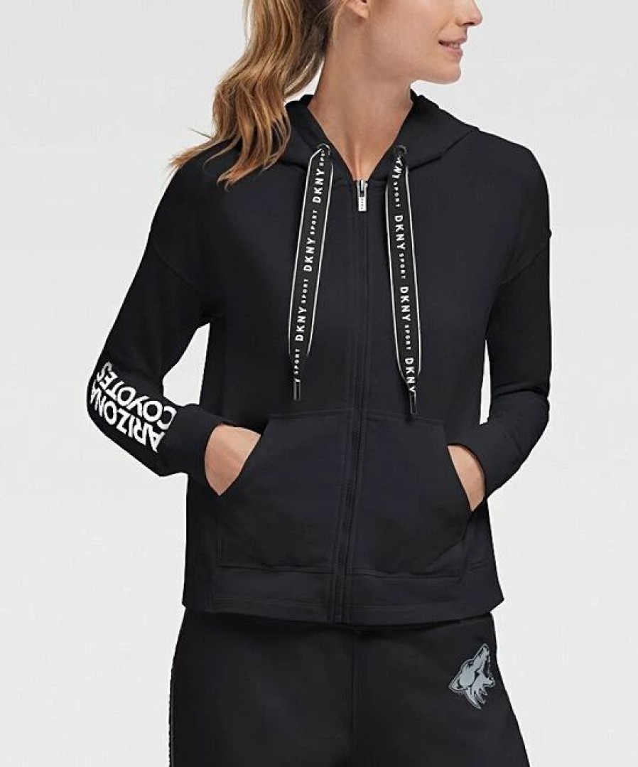 Clothing | * Discount Dkny Sport Arizona Coyotes Zoey Zip-Up Hoodie Women