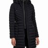 Clothing | * Flash Sale Dkny Black Packable Layered Hooded Puffer Coat Women