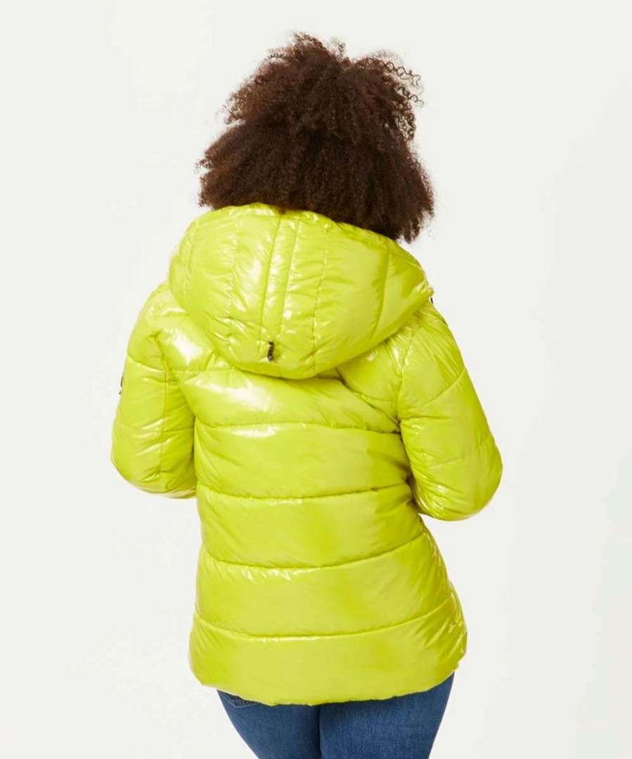 Clothing | * Best Deal Dkny Citron Hooded Zip-Up Puffer Coat Women