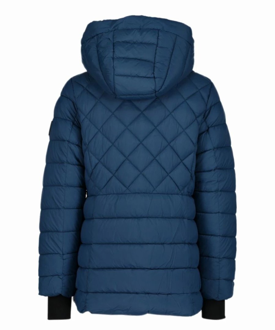 Clothing | * Buy Dkny Peacock Diamond Quilted Hooded Jacket Girls For Kids