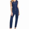 Clothing | * Flash Sale Dkny Ink Sleeveless Belted Zip-Pocket Jumpsuit Women