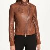 Clothing | * Best Deal Dkny Rum Asymmetrical-Zip Leather Jacket Women