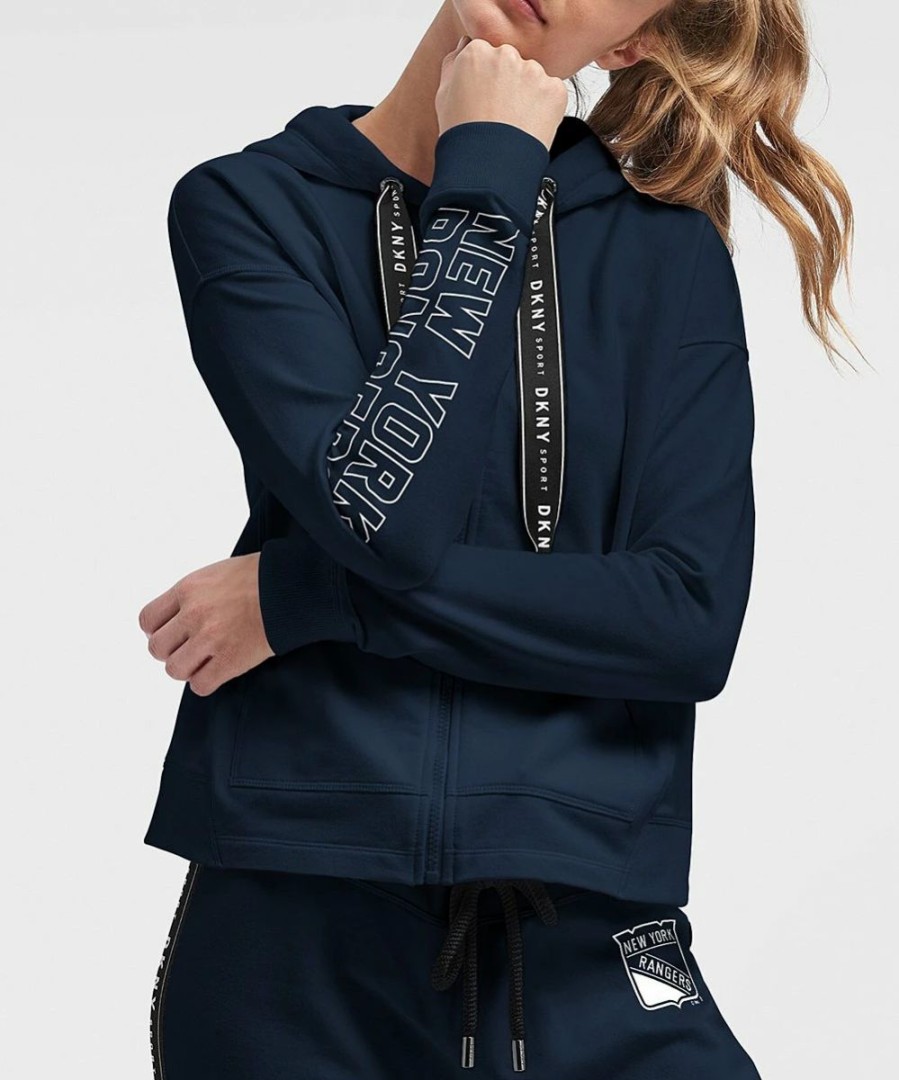 Clothing | * Outlet Dkny Sport New York Rangers Zoey Zip-Up Hoodie Women