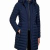 Clothing | * Flash Sale Dkny Navy Packable Layered Hooded Puffer Coat Women