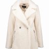 Clothing | * Deals Dkny White Faux Fur Peacoat Women