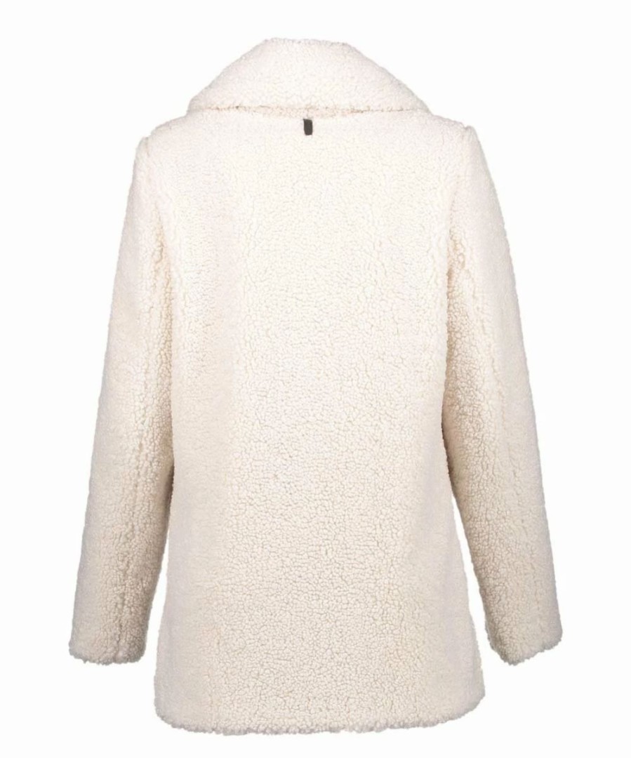 Clothing | * Deals Dkny White Faux Fur Peacoat Women