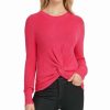 Clothing | * Brand New Dkny Medium Pink Ribbed Twist-Hem Sweater Women