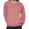 Clothing | * Best Sale Dkny Pink Stitch-Shoulder Zip-Accent Sweatshirt Women