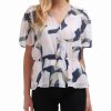 Other | * Best Pirce Dkny Ivory & Herb Camo Surplice Peplum Top Women For Other