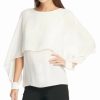 Clothing | * Flash Sale Dkny White Moda Tropica Cape-Sleeve Top Women