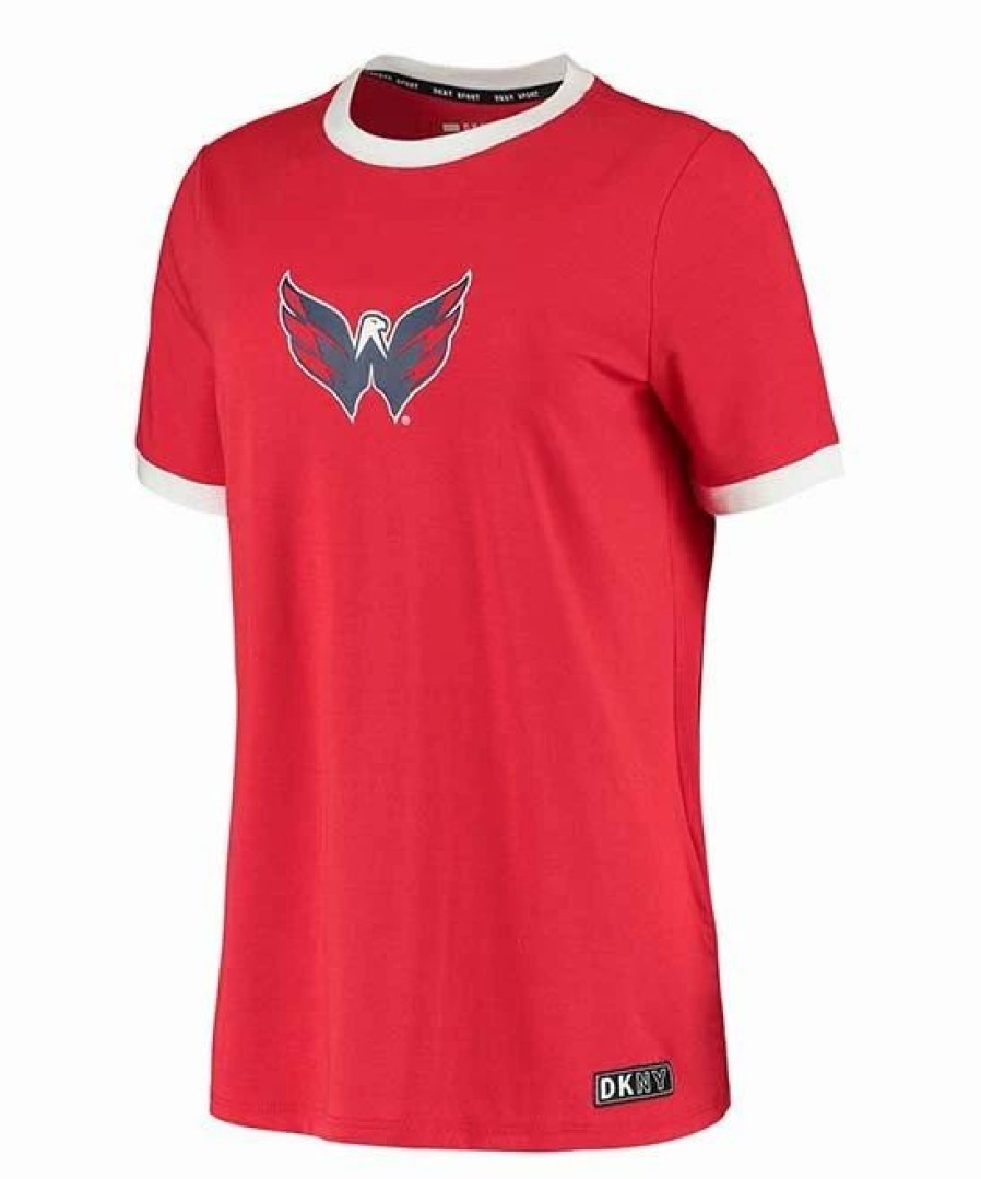 Clothing | * Deals Dkny Sport Washington Capitals Charlotte Tri-Blend Ringer Tee Women