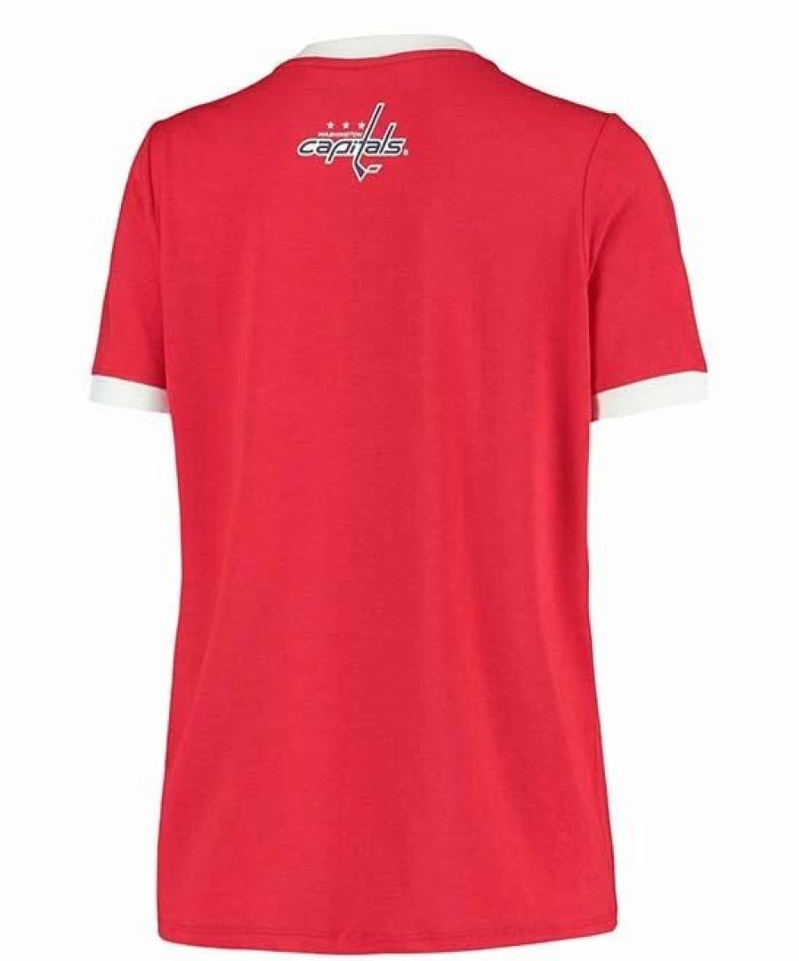 Clothing | * Deals Dkny Sport Washington Capitals Charlotte Tri-Blend Ringer Tee Women