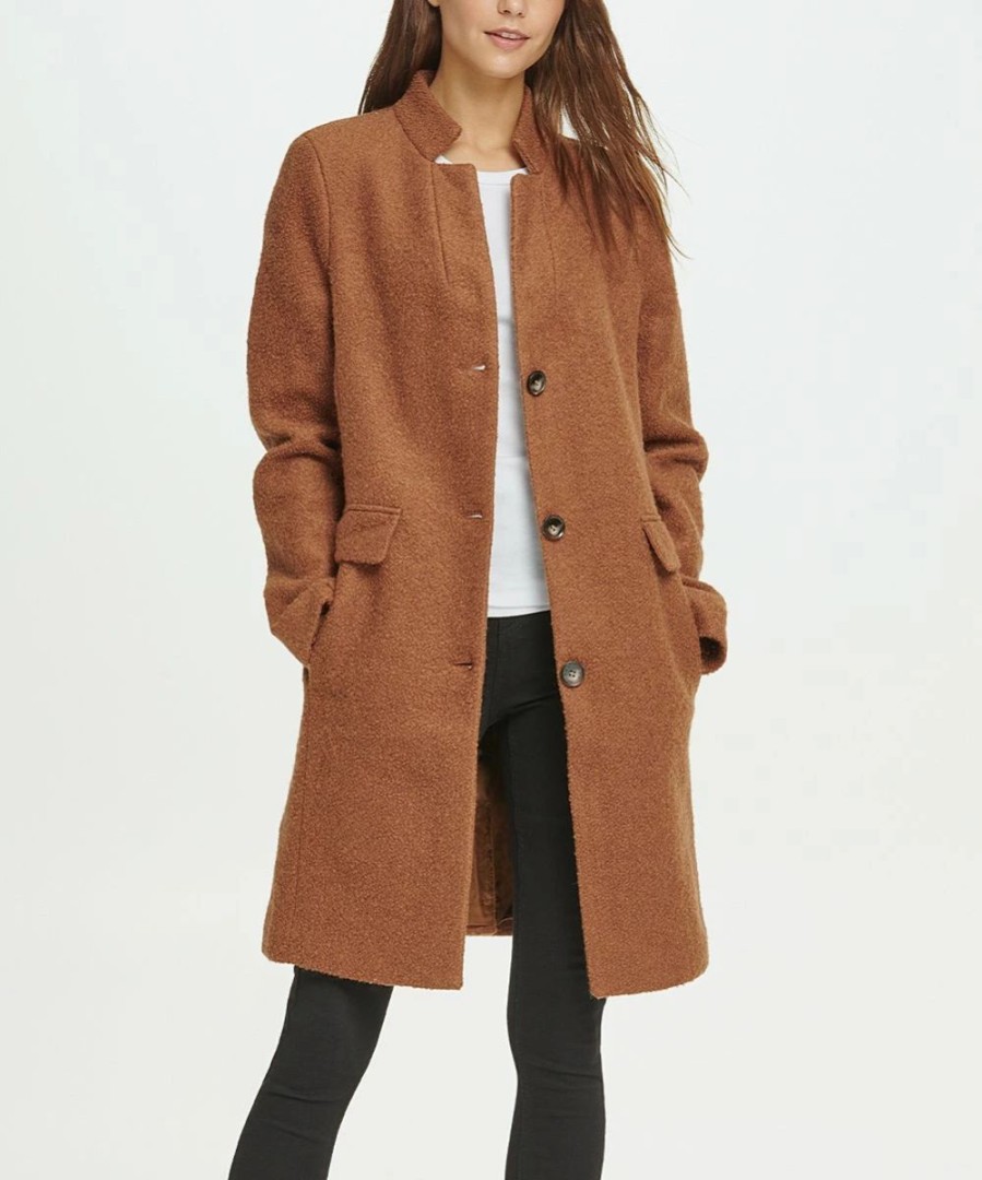 Clothing | * Wholesale Dkny Spice Boucle Wool-Blend Coat Petite For Women