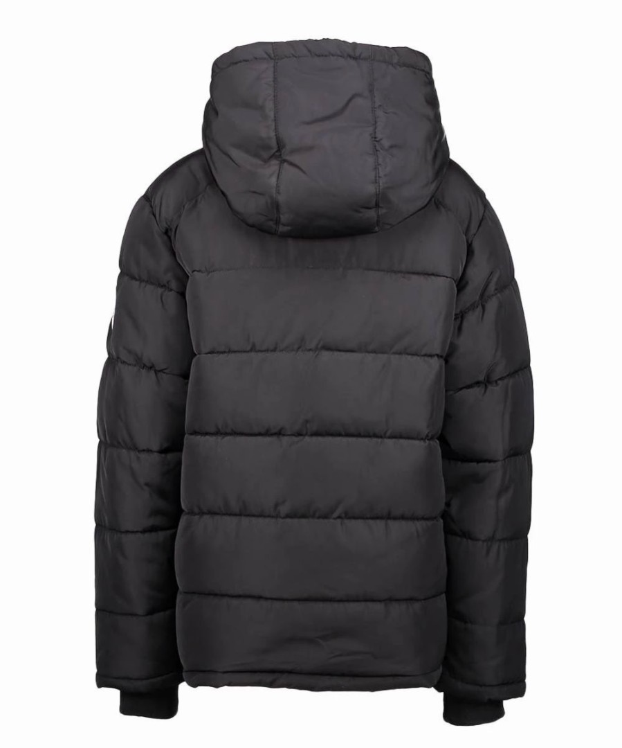 Clothing | * Best Sale Dkny Black Logo Tape Puffer Jacket Boys For Kids