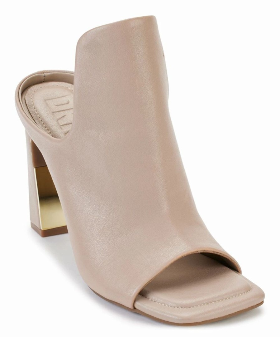 Shoes | * Best Pirce Dkny Light Toffee Ritzy Leather Peep-Toe Heeled Sandal Women