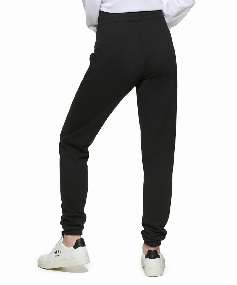 Clothing | * Cheap Dkny Black & White Logo Pocket Drawstring-Waist Joggers Women