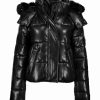 Clothing | * Flash Sale Dkny Black Faux Fur-Accent Puffer Jacket Women