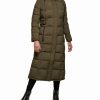 Clothing | * Flash Sale Dkny Loden Faux Fur-Hood Half-Belt Maxi Puffer Coat Women