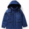 Clothing | * Coupon Dkny Night Blue Four-Pocket Parka Boys For Kids