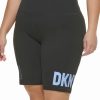 Clothing | * Best Reviews Of Dkny Sport Black & Hydrangea Flip Reflect Logo High-Waist Bike Shorts Plus For Women