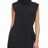 Clothing | * Buy Dkny New Navy Full-Zip Collared Vest Women