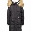 Clothing | * Best Sale Dkny Black Long Puffer Coat Girls For Kids