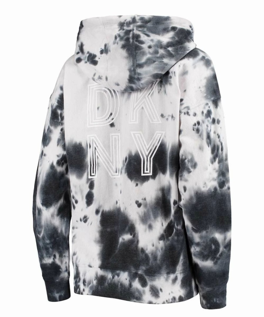 Clothing | * Flash Sale Dkny Sport Vegas Golden Knights Dakota Tie-Dye Oversize Half-Zip Hoodie Women