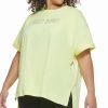 Clothing | * Top 10 Dkny Sport Lemon Tart Metallic Logo Short-Sleeve Crewneck Tee Plus For Women