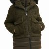 Clothing | * Hot Sale Dkny Loden Green Hooded Teddy Puffer Coat Women