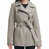 Clothing | * Deals Dkny Gray Belted Leather Moto Jacket Women & Petite