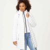 Clothing | * Outlet Dkny White Packable Layered Hooded Puffer Coat Women