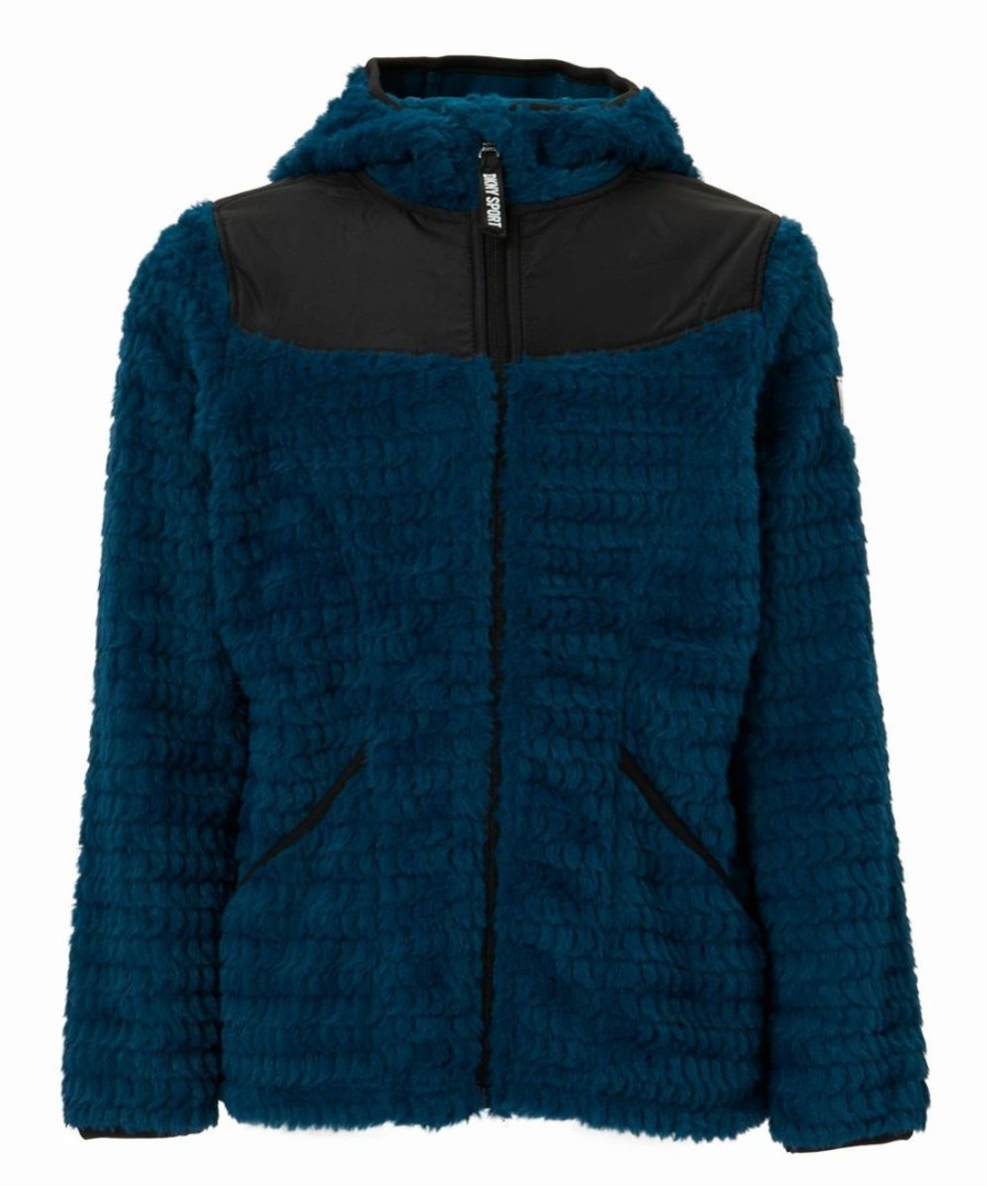 Clothing | * Cheapest Dkny Peacock Ribbed Teddy Jacket Girls For Kids