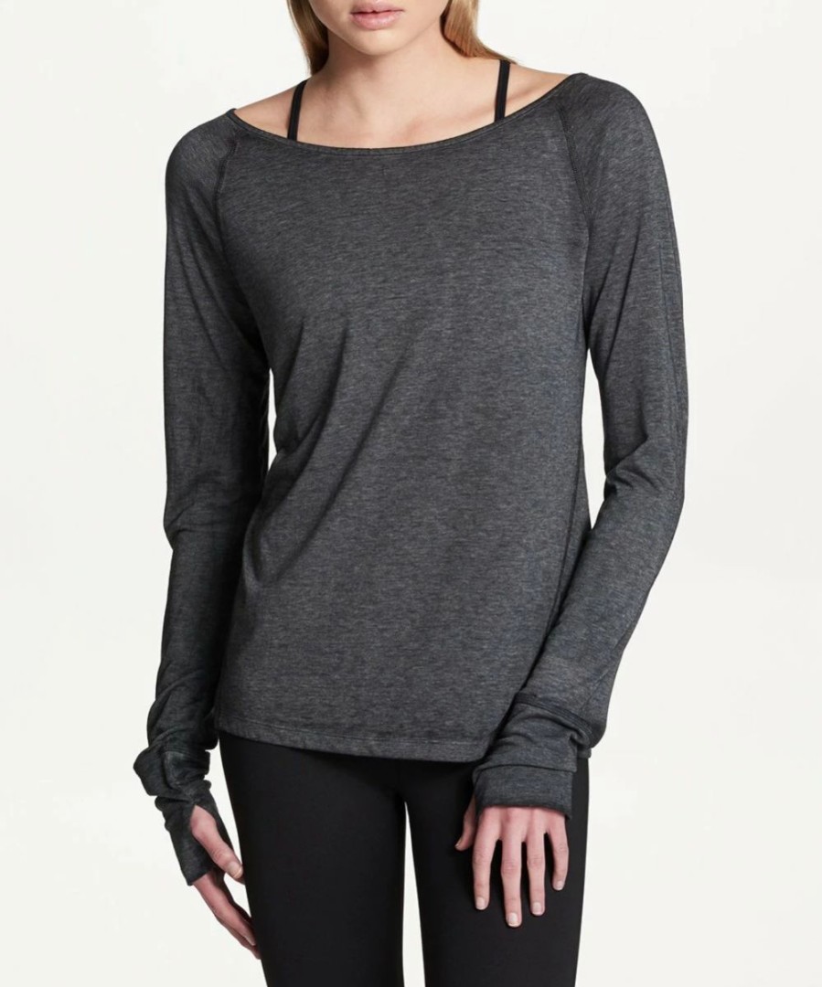 Other | * New Dkny Black Long-Sleeve Cutout Boatneck Tee Women For Other