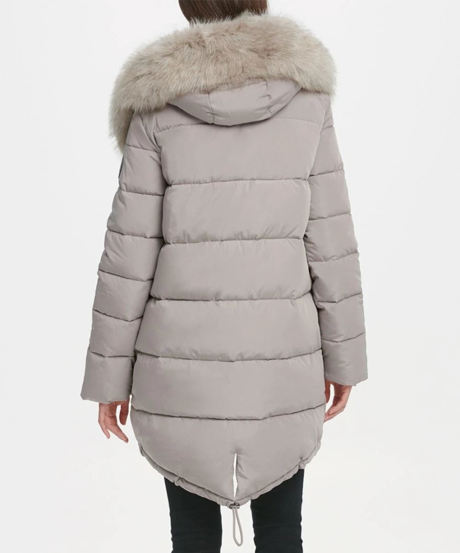 Clothing | * Best Reviews Of Dkny Thistle Faux Fur Hood Zip-Front Quilted Coat Women